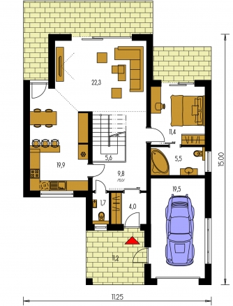 Floor plan of ground floor - PREMIER 201